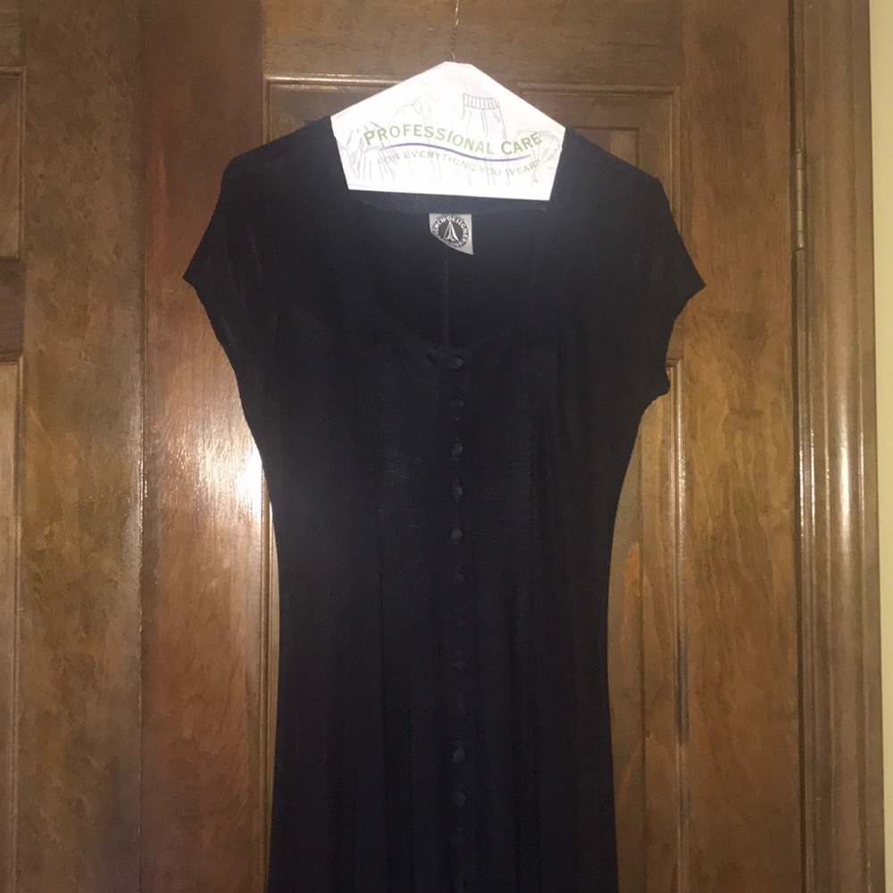 Navy blue figure flattering maxi dress